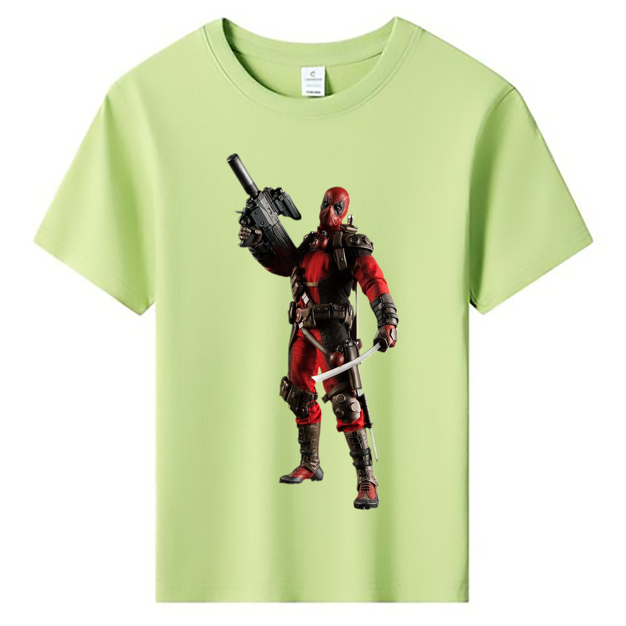 （画像用） Deadpool デッドプール 綿100％キッズTシャツ（フロントプリント）